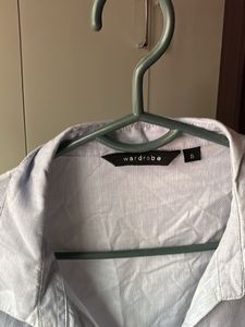 Light Blue Collared Button-Up Shirt