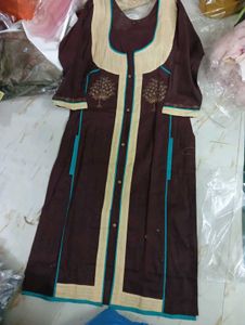 Bust 38 Elegant Embroidered Kurta