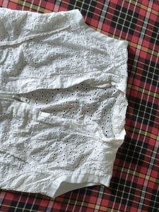White Broderie Anglaise Sleeveless Top
