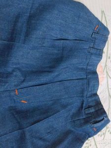 Classic Dark Wash Denim Shorts