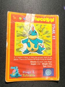 Alpenliebe pokemon chase card - CROCONAW