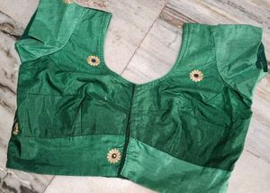 Green Embroidered Lehenga Choli Set