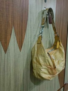 Coach Yellow Patent Leather Hobo Bag