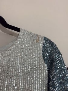 Sparkling Sequined Kurta Set with Sharara