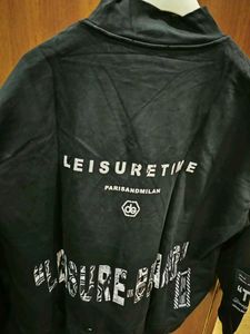 Black Graphic Print Sweatshirt