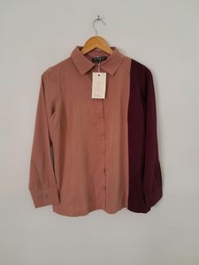 Pink & Maroon Casual Shirt (Women's)