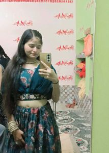 Floral Print Lehenga Set