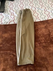 Olive Green Track Pants with Stripes