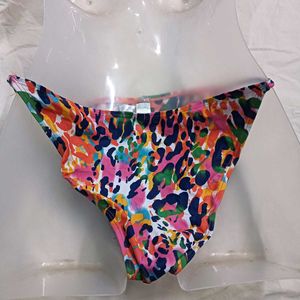 Vibrant Abstract⚛️ Print Bikini Bottom
