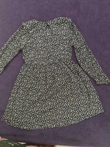 Kiabi Black Chic Floral Print Mini Dress