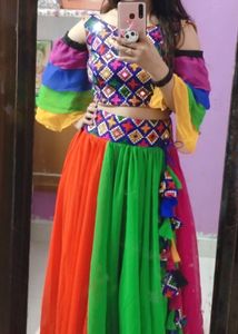 Navratri special Rainbow Lehenga Choli