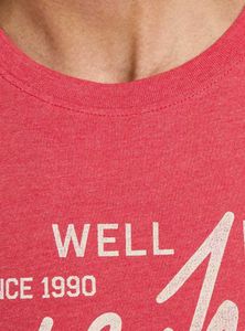 Jack &amp; Jones Men’s True Red Graphic T-Shirt