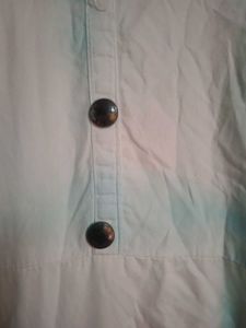 Beautiful White &amp; Blue Tie-Dye Kurta