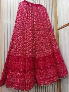 Elegant Pink Embroidered Ethnic Lehnga choli