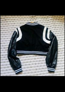 Varsity Leather Bomber Jacket