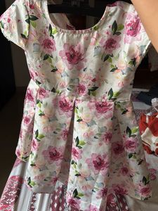 Beautiful Floral Box-Pleat Party Dress