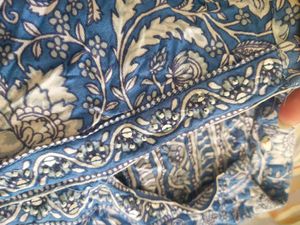 Blue Floral Print Kurta