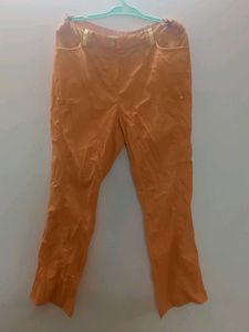 Orange Casual Pants