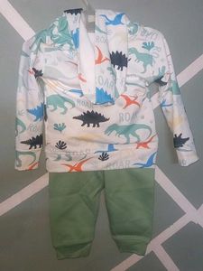 Dinosaur Print Baby Outfit Set