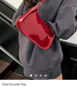 solid shoulder bag SAVANA