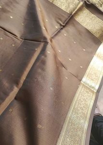 Elegant Brown Banarasi Silk Saree