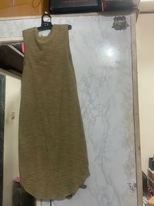 Olive Green Sleeveless Dress