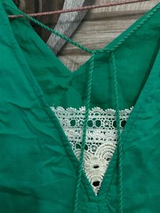 Embroidered Green Dress🎋