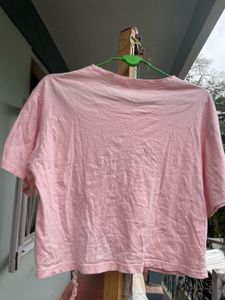 Cute Pink "Say Cheese!" Cropped Tee