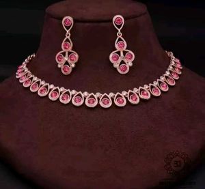 Pink  Necklace Set