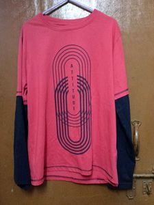 Men's Graphic Print layered Long Sleeve T-Shirt