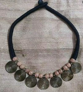 Vintage Brass Coin Neckpiece