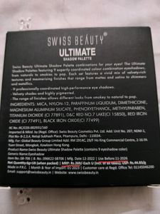 Swiss Beauty Ultimate Eyeshadow Palette - 01