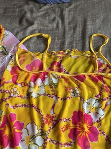 Yellow Floral Bikini Set