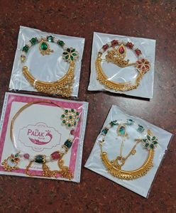 Designer Nath with Beads and Stones