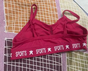 Vivid Pink Sports Bra