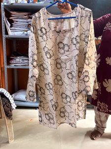 Elegant Printed Kurta with Bell Sleeves