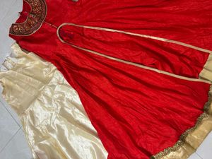 Elegant Red gown 2 in one