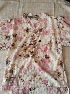 Chic Floral Print Top