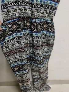 TREND IF BRAND SMALL SIZE JUMPSUIT With Pink Kurti Combo Pack