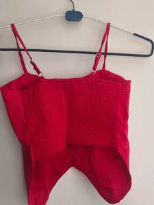 Red Corset Style Top