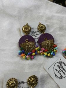 Boho Jhumka Earrings  (Combo of 5)