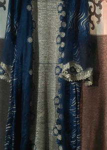 Beautiful Blue Pakistani Suit Set | Resham Embroid