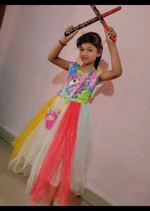 1 time used Unicorn Dress  rainbow frock