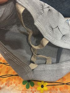Grey Dandelion Print Fabric