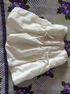 White ballon skirt