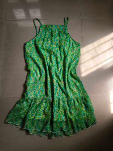 Green Floral Dress