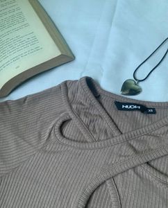 Nuon Brown Top🪩