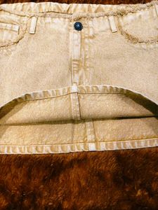 Beige Mini skirt