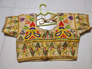 New Blouse with Rajasthani work