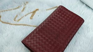 Estee Lauder Woven Clutch Wallet